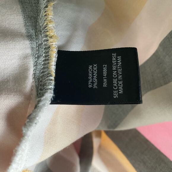 Torrid sz‎ 2 stripped button down knee length dress - Picture 7 of 8